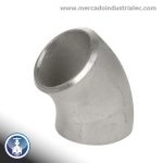 Codo 45° Inoxidable extremos soldables 4" Sch. cédula 40 Grado 304 /304L