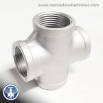 Cruz roscada 4" 150# NPT INOXIDABLE - Grado 304