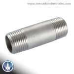 Neplo 2" x 8" Sch. cédula 40 INOXIDABLE - Grado 304
