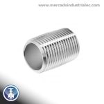 Neplo corrido 2". Sch. cédula 40 INOXIDABLE - Grado 304