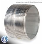 Neplo corrido 4". Sch. cédula 40 INOXIDABLE - Grado 304
