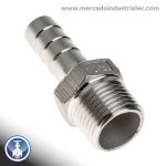 Neplo roscado para manguera 4" 150# NPT INOXIDABLE - Grado 304