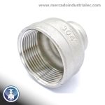 Reducción roscada 4" x 3" 150# NPT INOXIDABLE - Grado 304