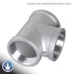 Tee roscada 4" 150# NPT INOXIDABLE - Grado 304