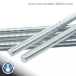 VARILLAS ROSCADAS  3/8" x 30 cm ACERO AL CARBON GRADO 4.8 GALVANIZADO