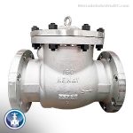 VALVULA CHECK ACERO CARBON 6" BRIDADA CLASE 150 TRIM 12 BODY DRAIN 1/2 API 594/598 NEWAY